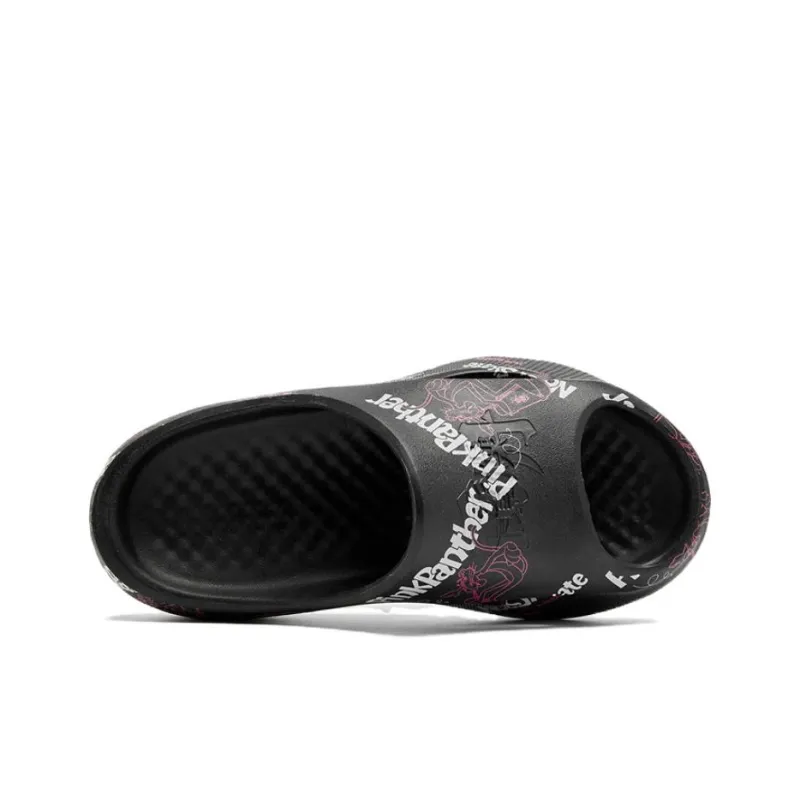 PINK PANTHER x QIAODAN Slip Resistant Abrasion Resistant Slide Slippers Women's Black-2