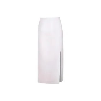 SportMax Denim Long Skirts Women's White