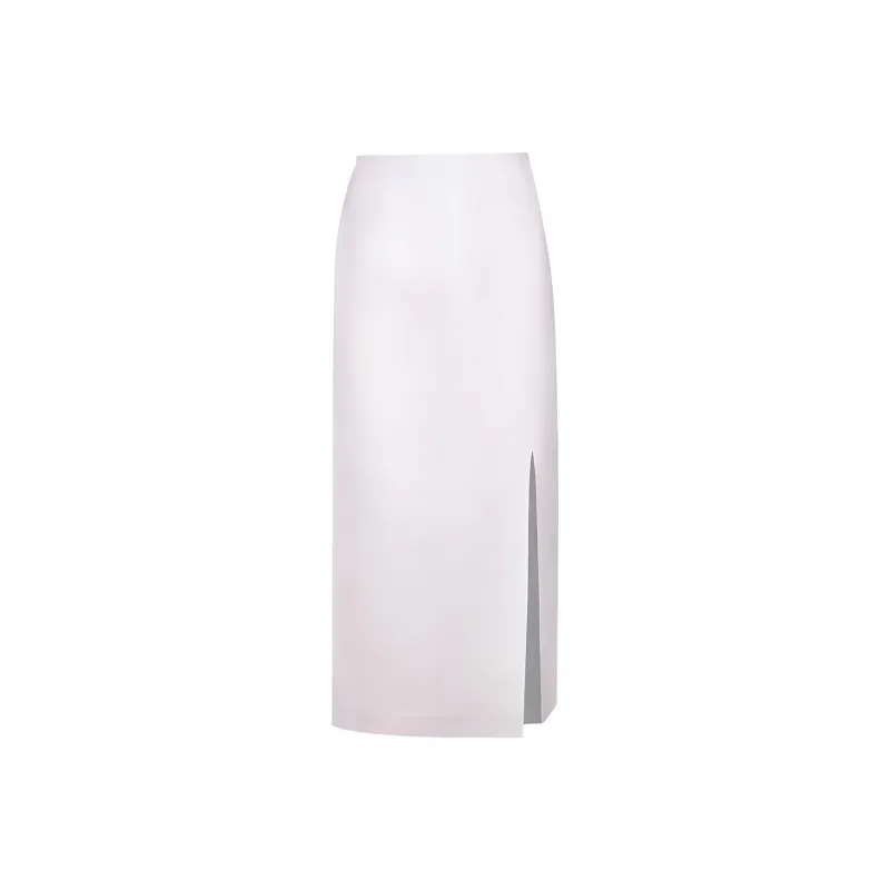 SportMax Denim Long Skirts Women's White-0