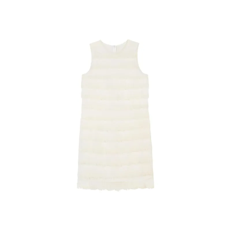 GIVENCHY Sleeveless Dress Women's White-0