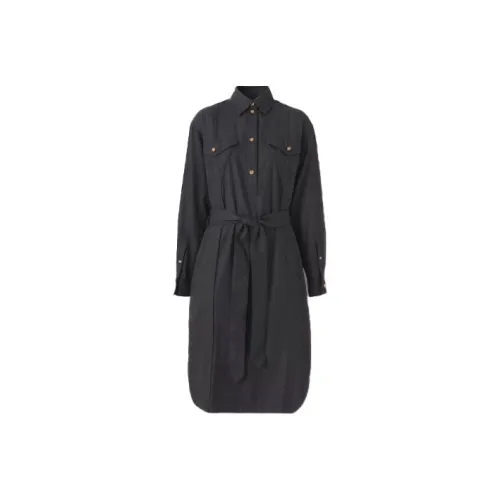 Burberry Long Sleeved Dress Women's Black