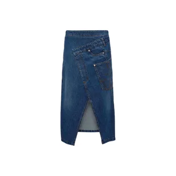 JW Anderson Logo Patch Twisted Midi Skirt