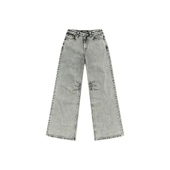 SMFK Jeans Unisex White Snowflake