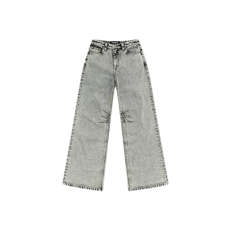 SMFK Jeans Unisex White Snowflake-0