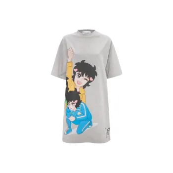 JW Anderson Short Sleeved Dresses Women's Gray