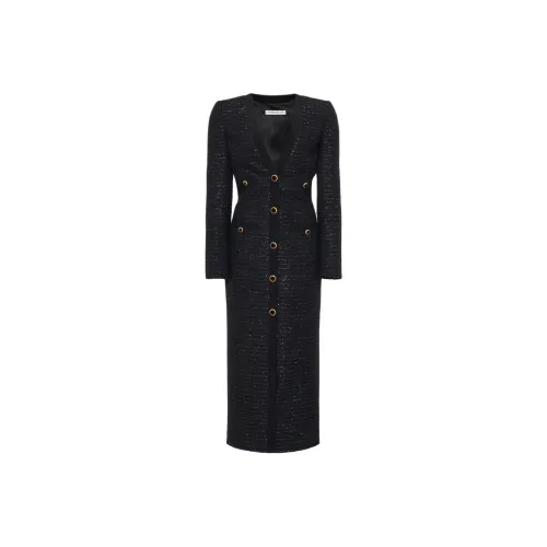 Alessandra Rich Jwl Buttoned Sequinned Tweed Dress