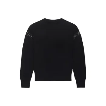 Givenchy Lace Detailed Cotton Sweatshirt 'Black'