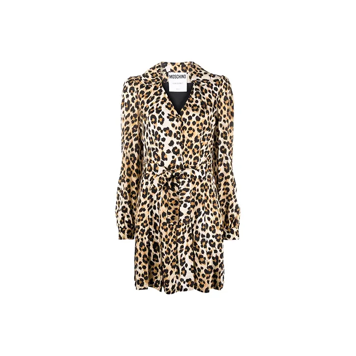 MOSCHINO Long-Sleeved Dresses Women's Brown-0