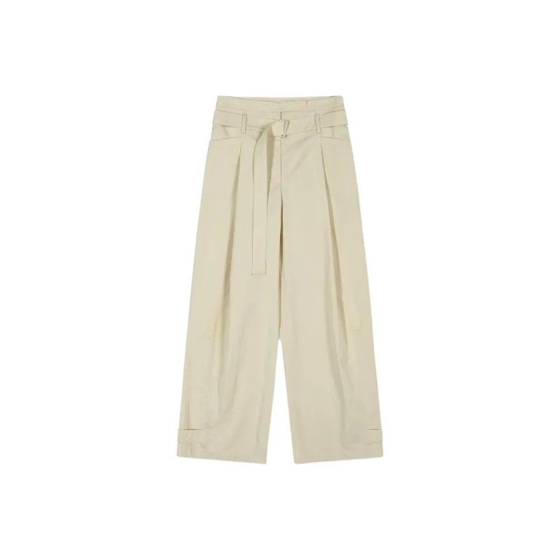 LOW CLASSIC Belted Wide leg Trousers-0