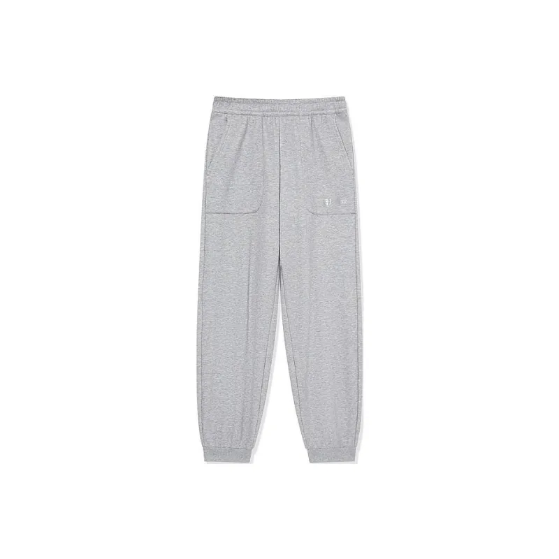 QIAODAN Knitted Sports Pants Women's Gray Heather Gray-0