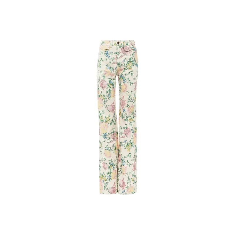 Chloé High waisted Floral print Jeans-0