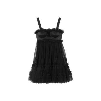 Burberry SS23 Slip Dresses Women's Black