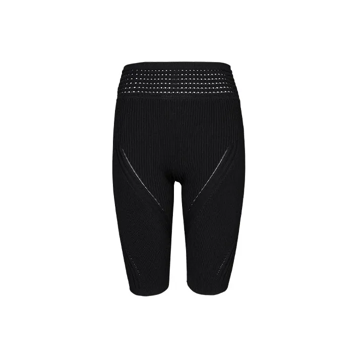 BALMAIN High Waist Stretched Shorts-0