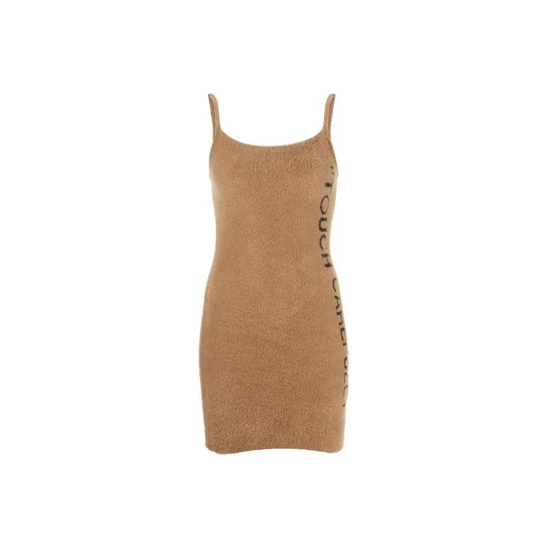 OFF WHITE Logo Detailed Sleeveless Dress-0