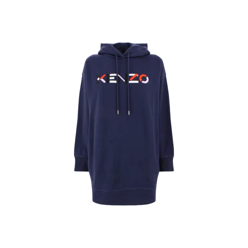KENZO Long Sleeved Dresses Women's Blue-0