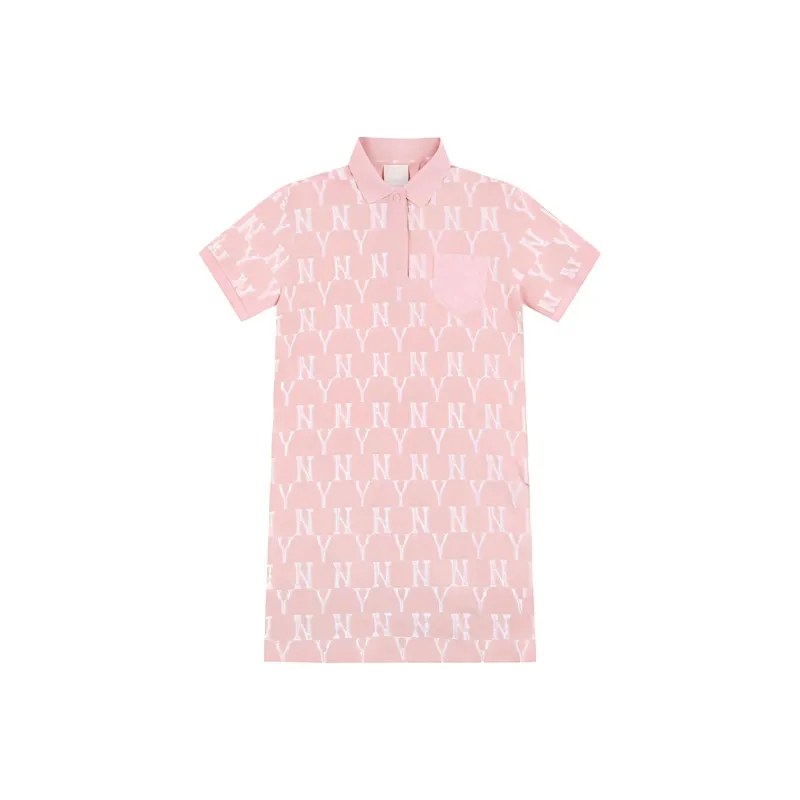 MLB Short Sleeved Dresses Women's Pink-0