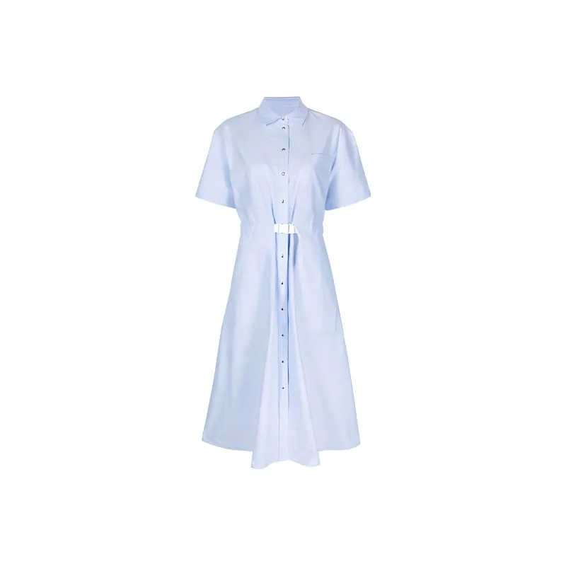 Moncler Short-Sleeved Dresses Women's Sky Blue-0