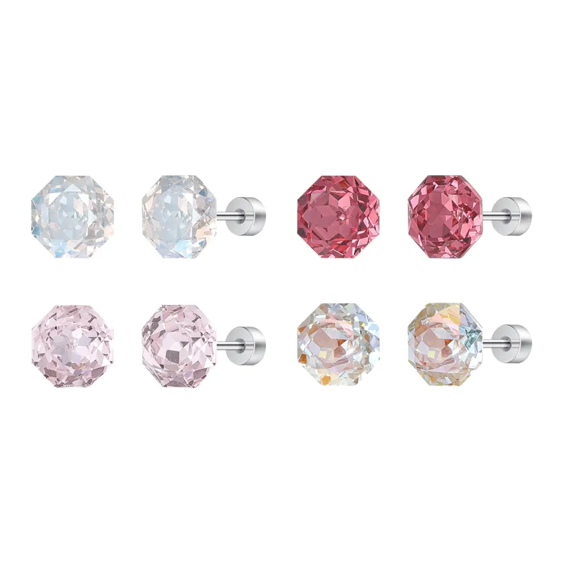 MISS XIA JWY Titanium Steel Stud Earrings Unisex-67