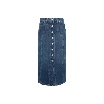 ISABEL MARANT ETOILE Vandy High Waist Buttoned Midi Skirt
