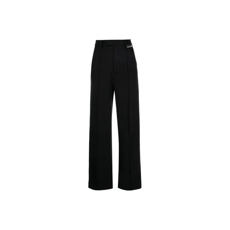 Vetements Wide Leg Molton Tailored Pants 'Black'-0