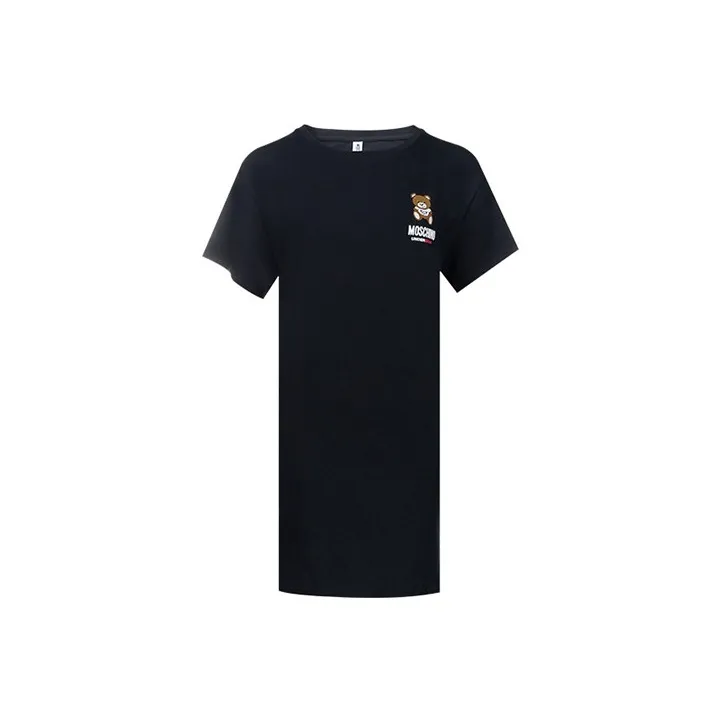 MOSCHINO Short Sleeved Dresses Women's Black-0