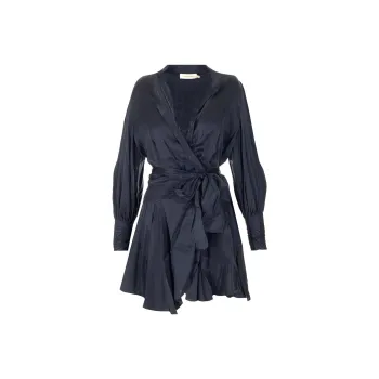 Zimmermann Wrap-Detailed Mini Dress
