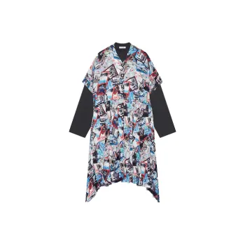 Balenciaga Long-Sleeved Dresses Women's Gray