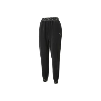 PUMA Deco Glam Velour Pant Knitted Sports Pants Women's Black