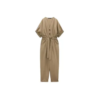 ZARA Jumpsuits Women's Beige