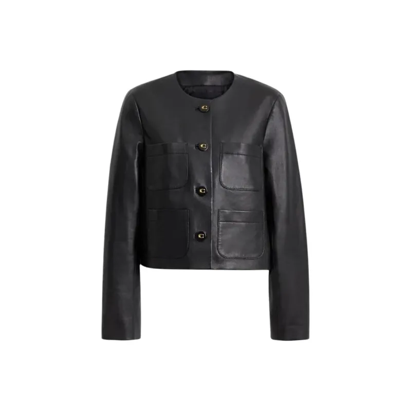 COACH Puffer Jacket Women's Black-0