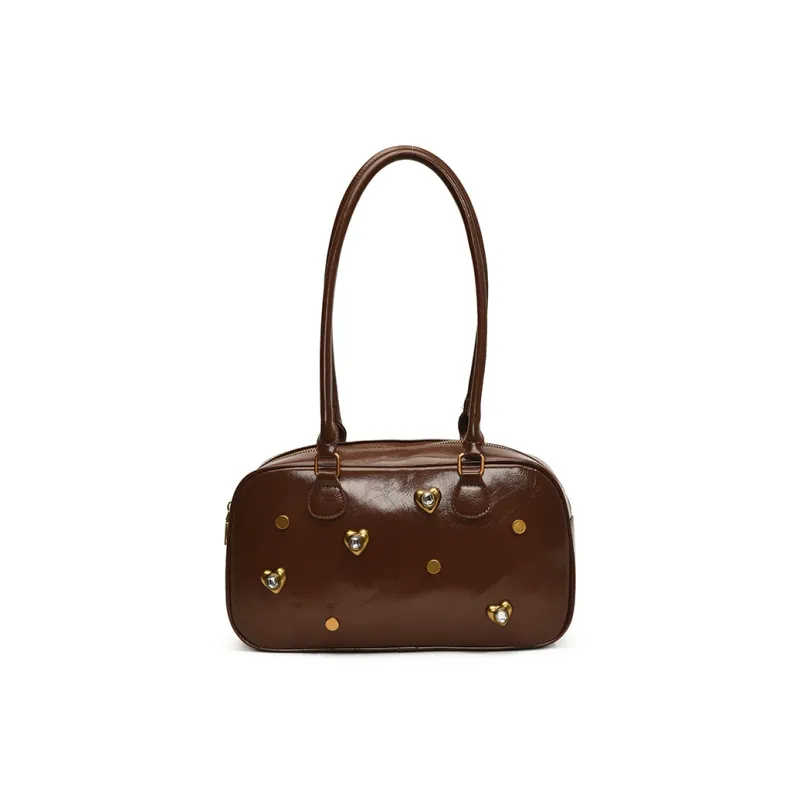 TOUTSEUL YOLO PU Shoulder Bag Regular Women's White/Silver/Black/Red/Light Brown/Coffee-24