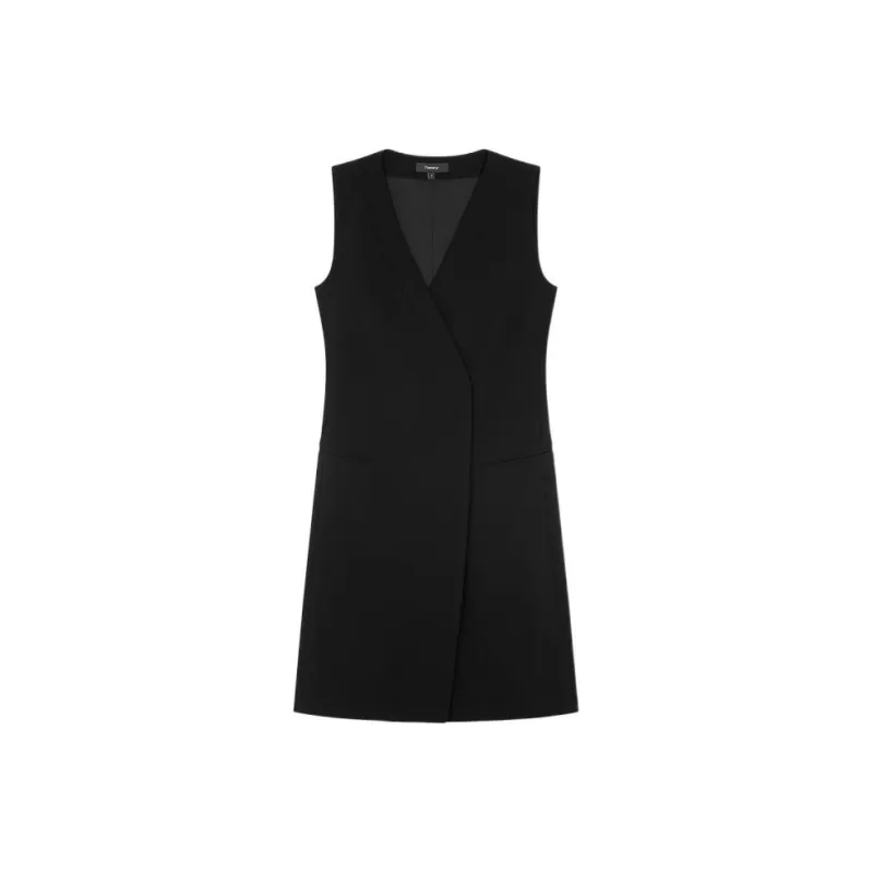 THEORY Sleeveless Dresses Women's Black-0