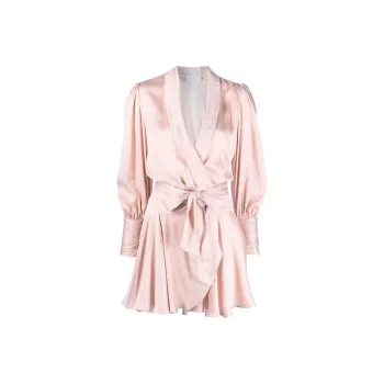 Zimmermann Wrap Silk Mini Dress