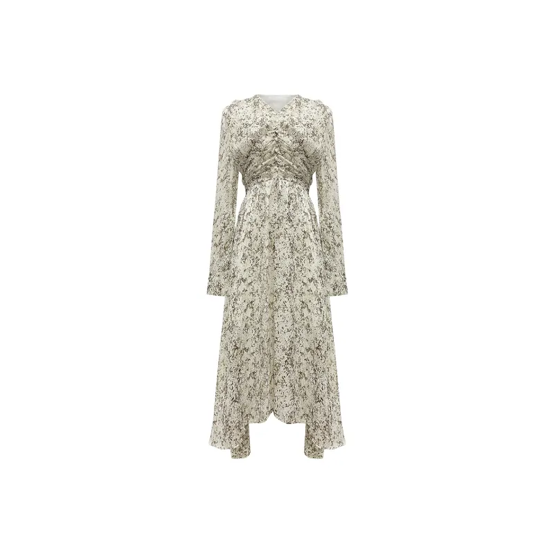 FOREVER 21 Long-Sleeved Dresses Women's Floral-0