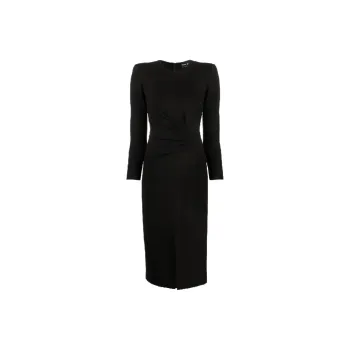 GIORGIO ARMANI Long-Sleeved Dresses Women's Black