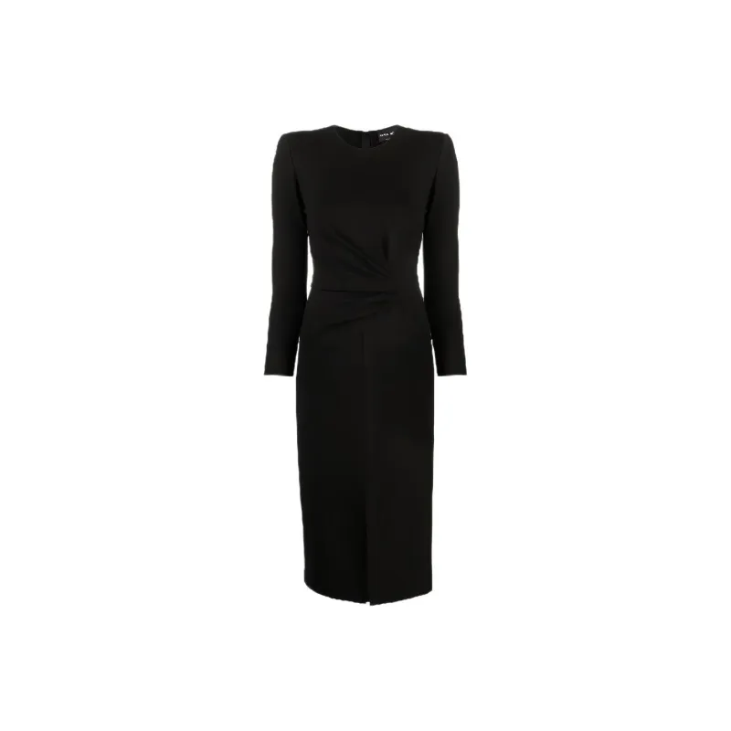GIORGIO ARMANI Long-Sleeved Dresses Women's Black-0