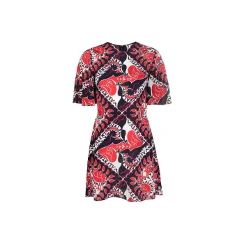Valentino Short-Sleeved Dresses Women's Red