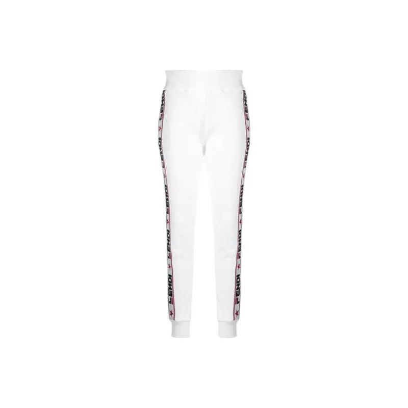 FENDI X Fila Embroidered Jersey Track Pants 'White'-0