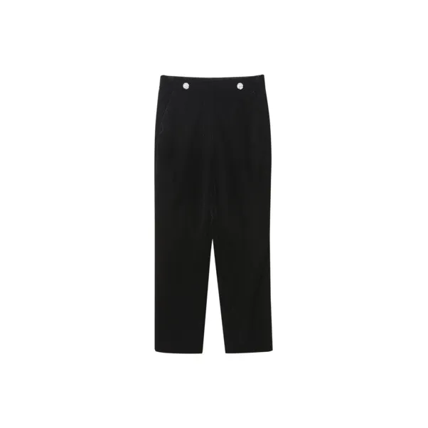 OVV Suit Trousers Women's Black Solid Color A2-0