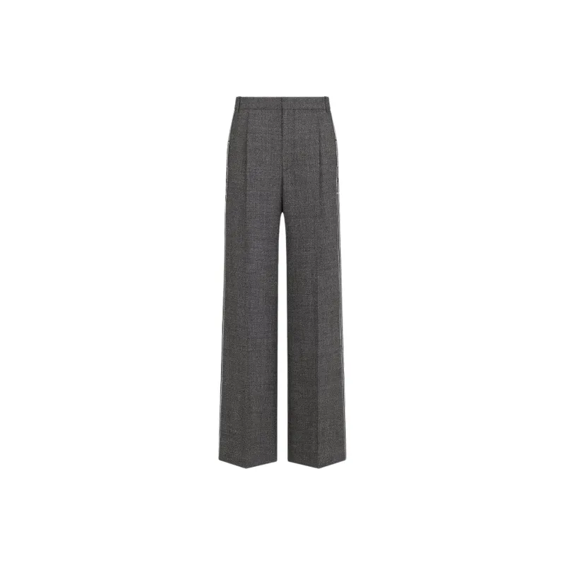 DIOR SS25 Graphique Casual Pants Women's Gray-0