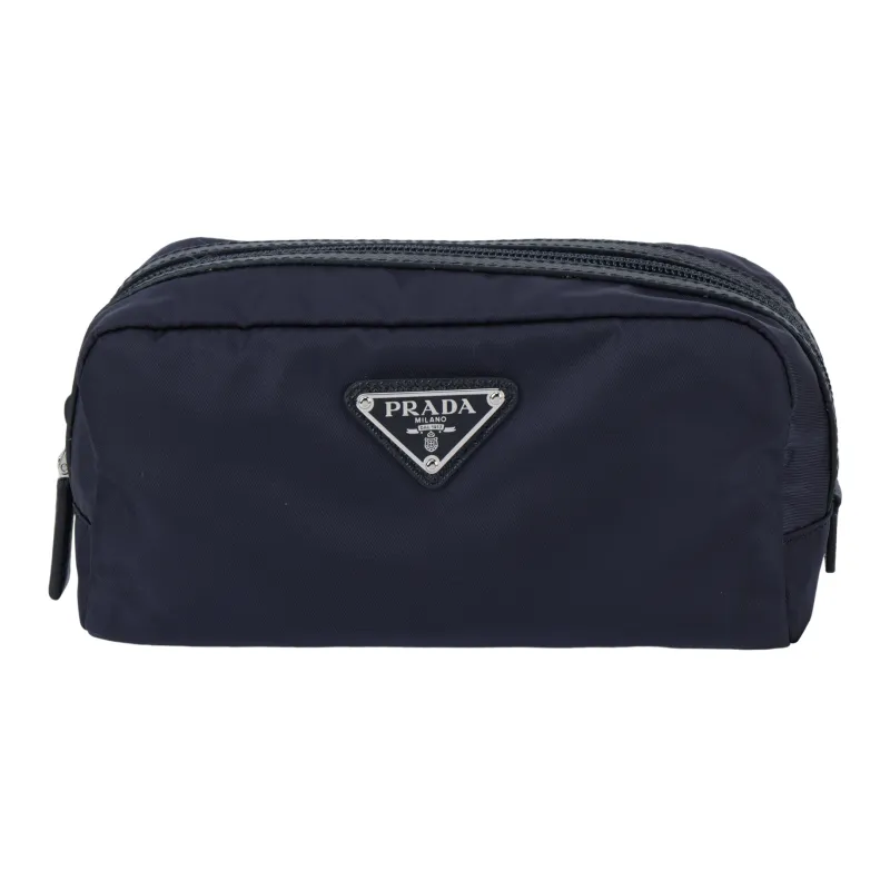PRADA Polyester Makeup Bag Men's Blue-0