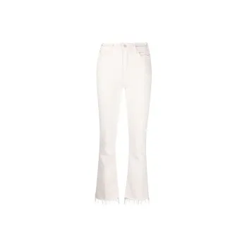 MOTHER The Hustler Ankle Fray Bootcut Jeans