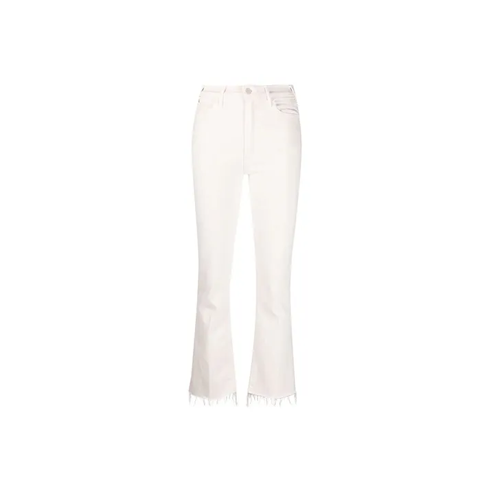 MOTHER The Hustler Ankle Fray Bootcut Jeans-0