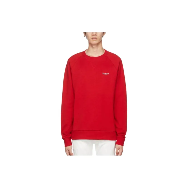 BALMAIN Sweatshirts Men Red-0
