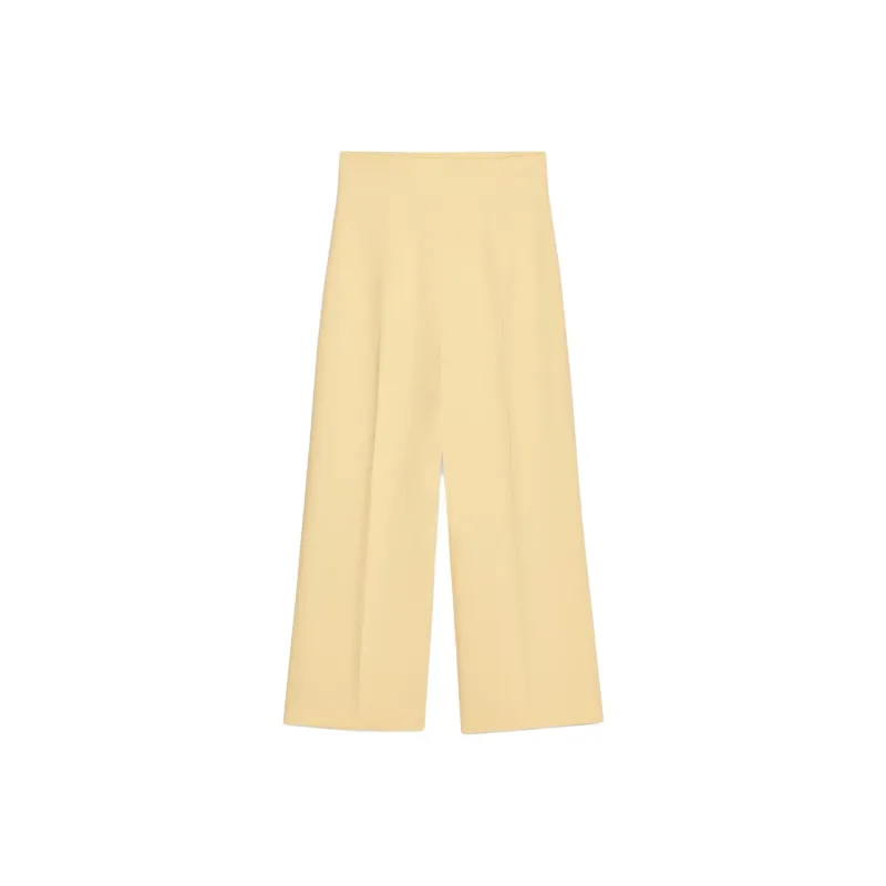 ZARA ZW Series Casual Pants Women's Yellow-0