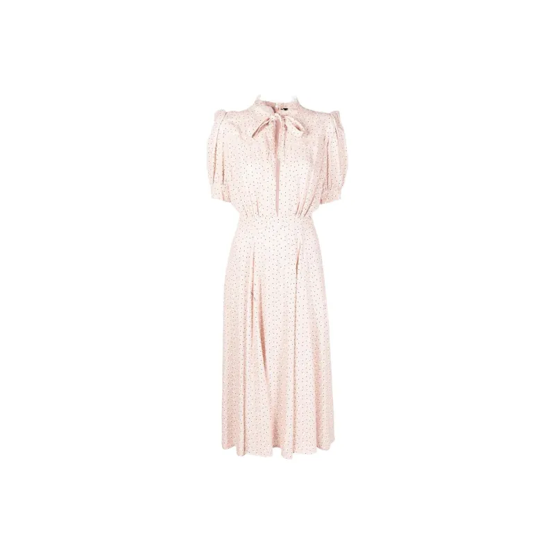 Elisabetta Franchi SS22 Pleated Skirt Dress Pink-0