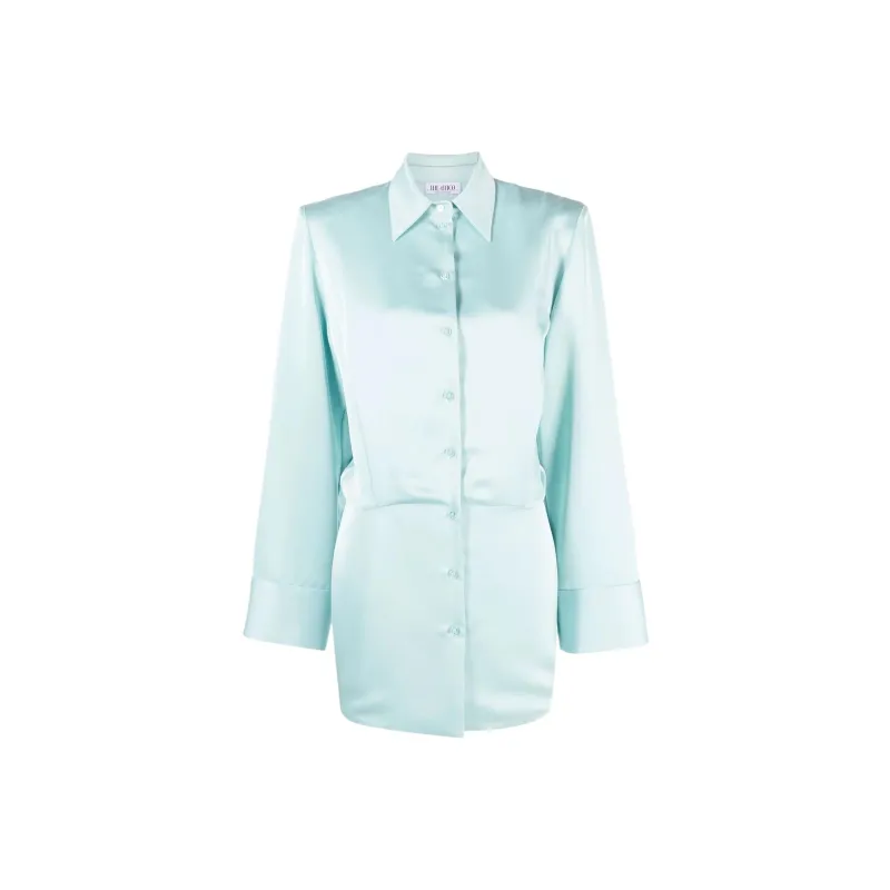 The Attico SS22 Dress Light Teal-0