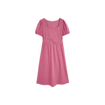 Love To Serve Short Sleeved Dress Women's Fuchsia