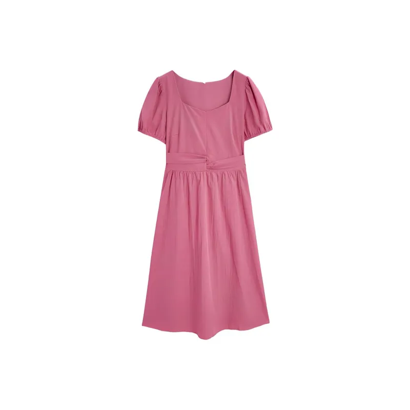 Love To Serve Short Sleeved Dress Women's Fuchsia-0