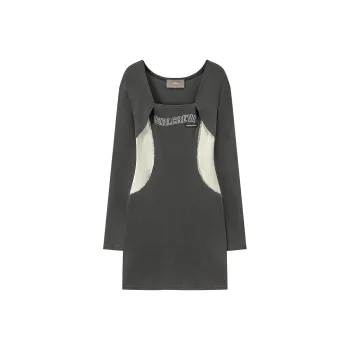 CHUU Long-Sleeved Dresses Women's Dark Gray